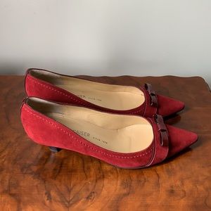 Peter Kaiser Red Suede Pumps Shoes 9